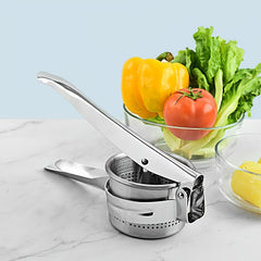 Stainless Steel Potato Presser Masher Ricer Effortless Press Mash