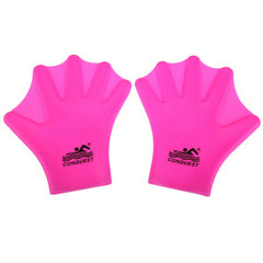 Adult Swimming Webbed Gloves Hand Paddle Silicon Diving Equipment