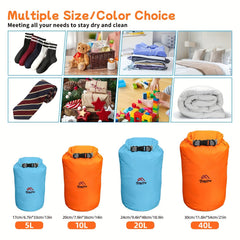 Waterproof Dry Bag 5L 10L 20L 40L for Kayaking Gym Hiking Swimming