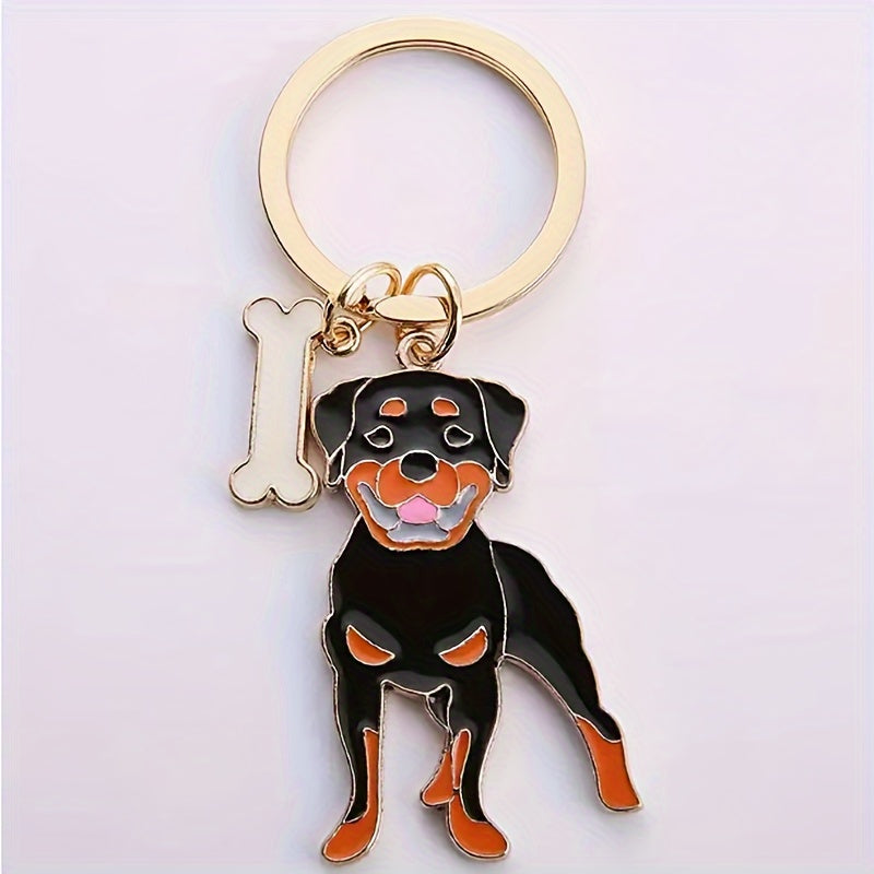 Dog Key Chain Cartoon Puppy Charm Pendant Decoration for Bag Purse Wallet