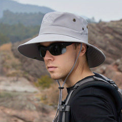 Outdoor Mountaineering Sunshade Hat for Summer with Large Brim