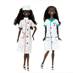 5pcs Doll Nurse & Doctor Uniform 11.5" Accessories Dress-up Toy