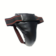 Men's Boxing Groin Protector Adjustable PU Leather Maximum Protection