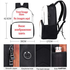 3D Cartoon Backpack Student Bag Large Capacity Outdoor Leisure Bag