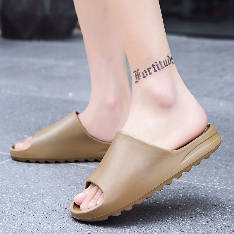 Men's Pillow Slides Casual Non Slip Slippers Open Toe Shoes