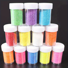 24 Colors Nail Art Glitter Powder 20g Bottle Golden Powder
