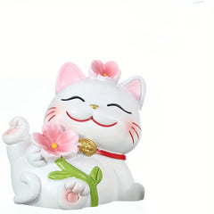 Lucky Cat Model Decoration Small Ornament Home Decor Desktop Display Toy
