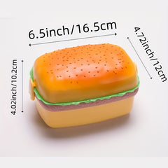 Creative Hamburger Lunch Box Microwave Safe Fruit Preservation Box