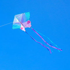 Large Purple Butterfly Kite with 91.44m Handle Line