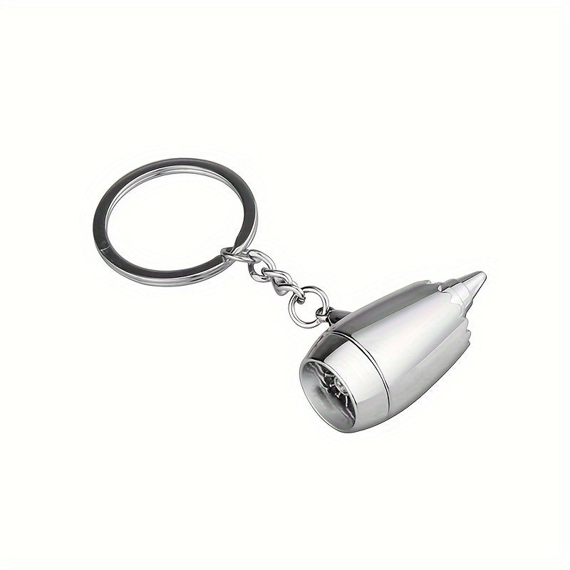 Metal Plane Engine Keychain Mini Jet Engine Model Keyring Gift