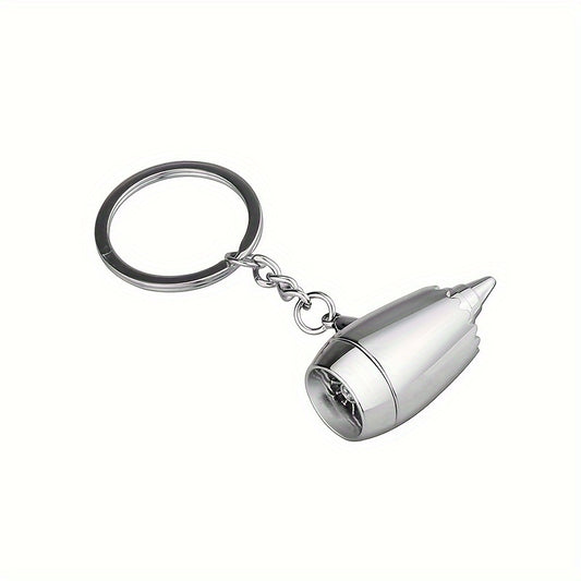 Metal Plane Engine Keychain Mini Jet Engine Model Keyring Gift