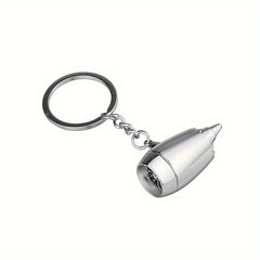 Metal Plane Engine Keychain Mini Jet Engine Model Keyring Gift