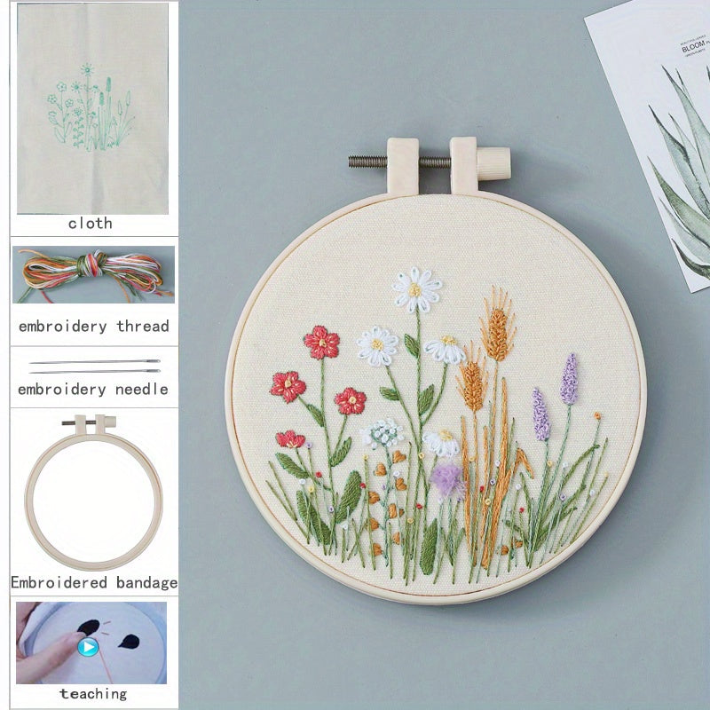 Embroidery Starter Kit for Beginners - Cross Stitch Kits for Adults
