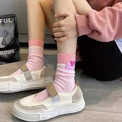 Girls Kids Silicone Love Crew Socks