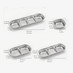 1pc Stainless Steel Seasoning Dish for Home Outdoor Camping