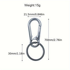 Metal Keychain For Men And Women Anti Lost Key Chain Keyring Buckle