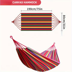 Thickened Canvas Hammock Swing Chair for Outdoor Camping