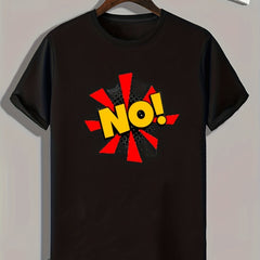 Pattern Print Men's Sports T-shirt for Fitness Activities
