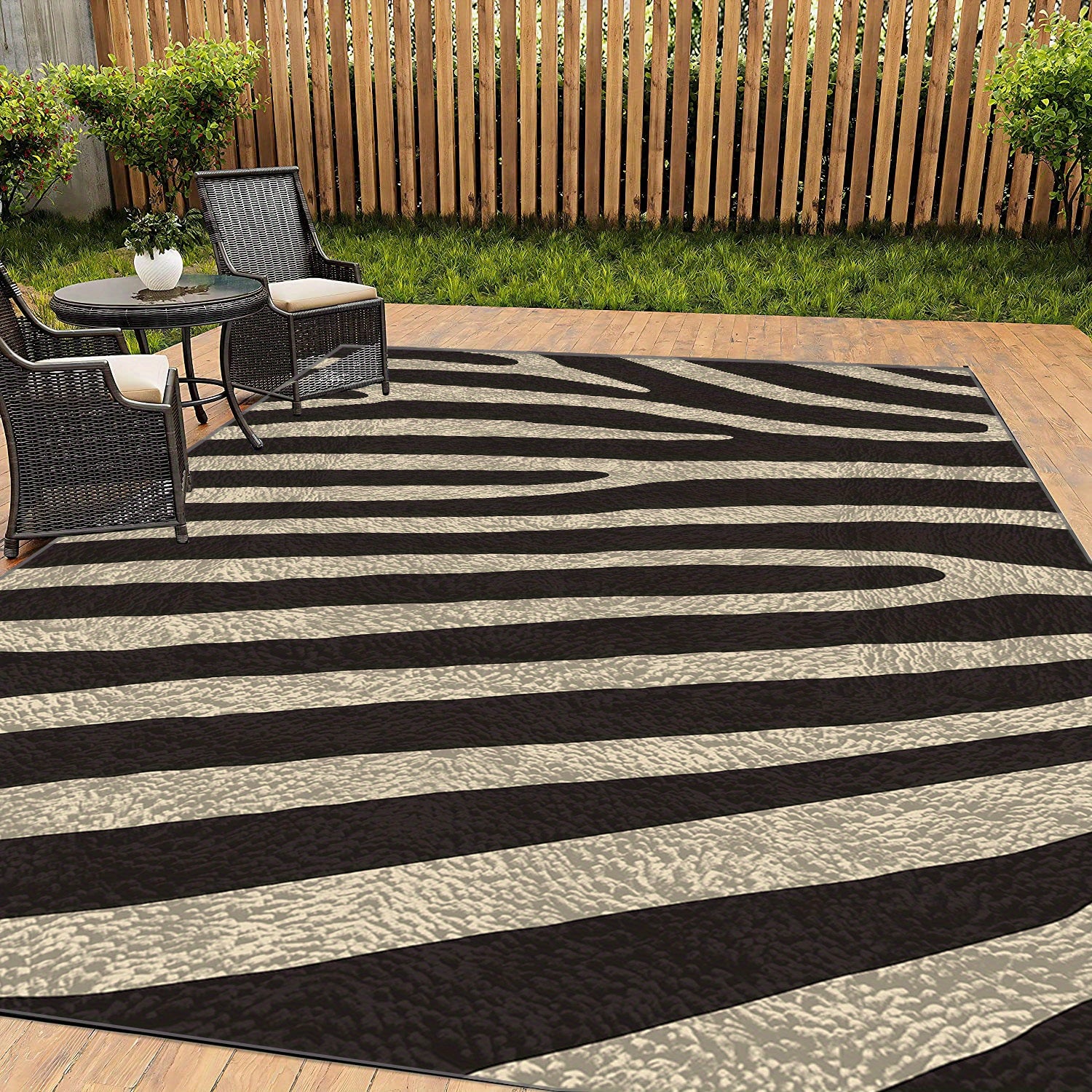 Large Reversible Mats Non slip Plastic Rug Modern Area Rug