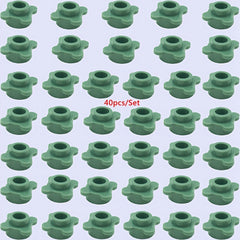 40pcs Mini Building Block Quatrefoil Flower Four Leaves Farm Grass Plant DIY Gar