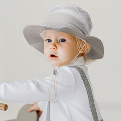 Baby Mesh Fisherman Hat Wide Brim Sunscreen