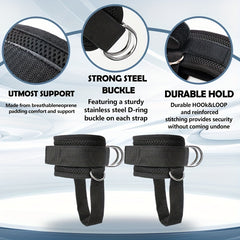 Ankle Strap Leg Gym Cable Attachment Pulley Machine Weight