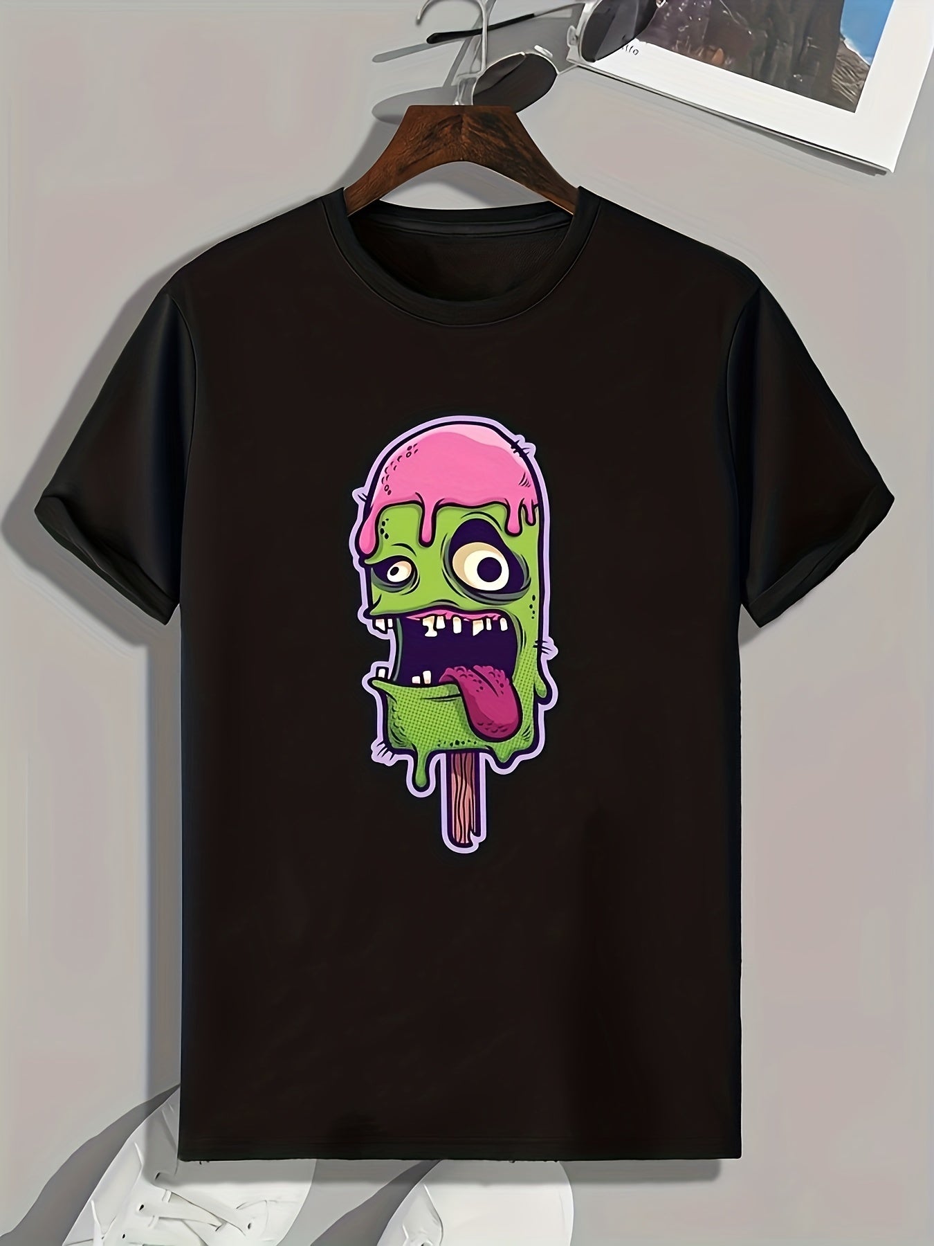 Ice Sucker Print Men's Graphic T-Shirt for Summer