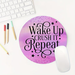 Round Gaming Mouse Pad for Girls 7.8 inch Non-Slip Rubber Mouse Mat
