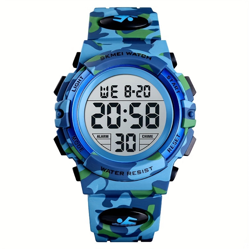 Multifunctional LED Glow Waterproof Boys Watch
