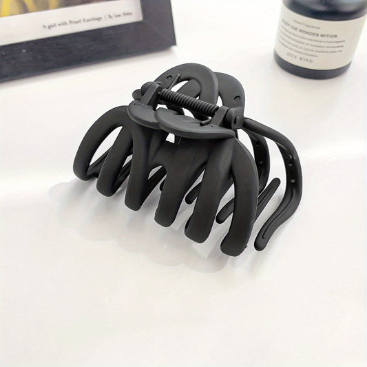 Large Frosted Style Hair Claw Solid Shark Claw Hair Accessories For Women