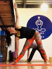 Dragon Print Yoga Leggings High Waist Fitness Pants