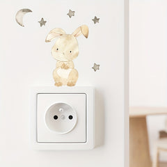 6pcs Animal Switch Stickers Kids Room Decoration