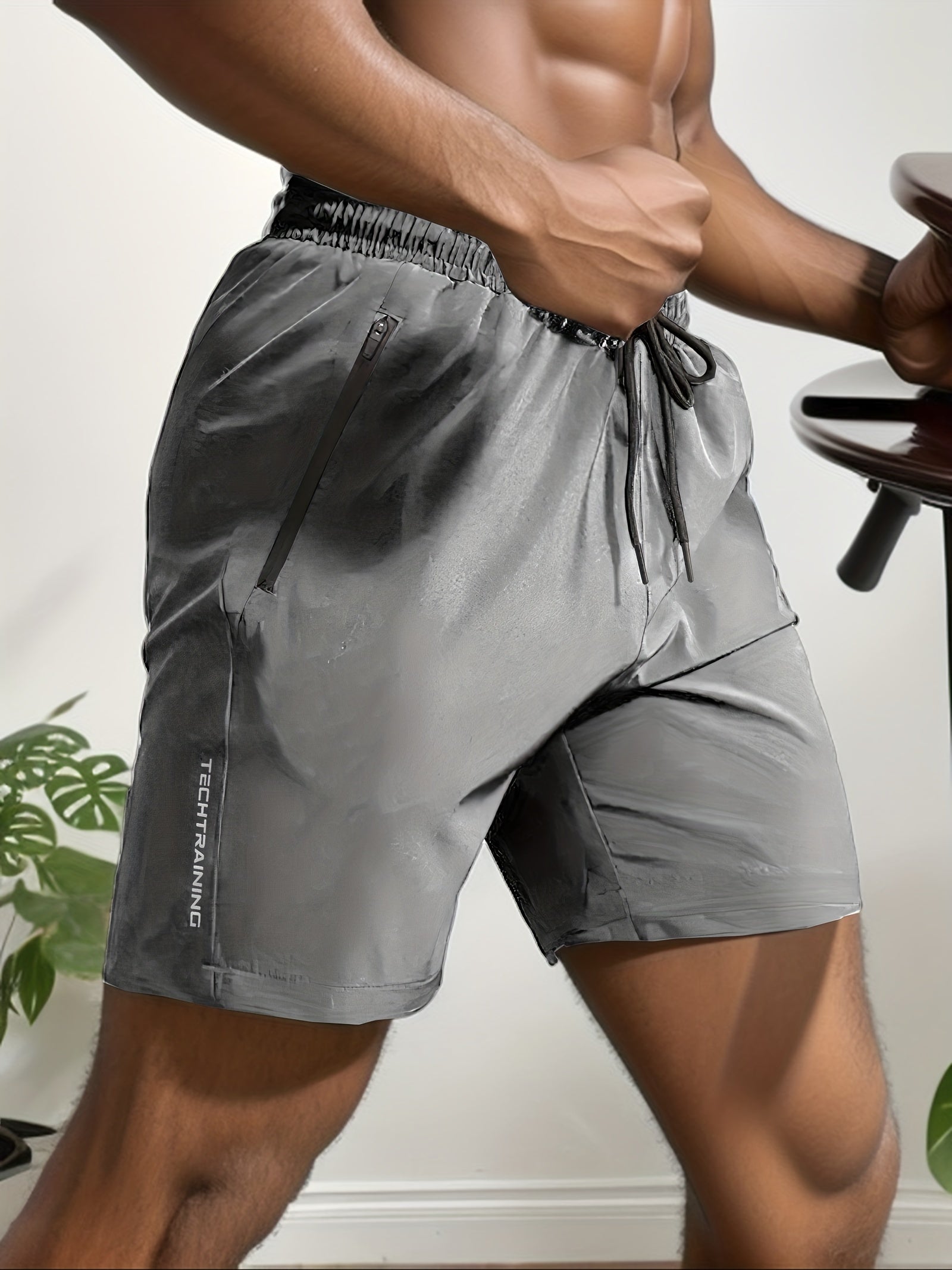 Comfy Active Shorts with Zipper Pockets for Men