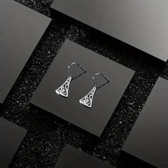 925 Sterling Silver Dainty Knot Drop Earrings