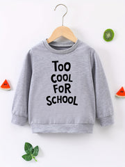 TOOL FOR SCHOOL Boys Sweatshirt Long Sleeve Crew Neck Tops
