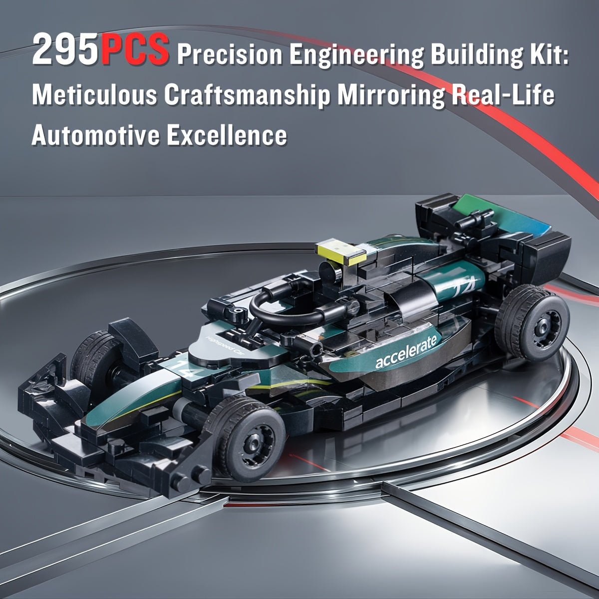 F1 Racing Block Car Toy Set for Boys and Girls 6+