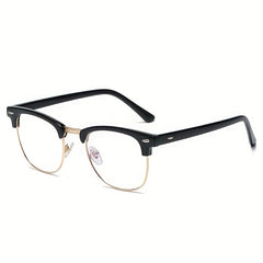 Vintage Anti Light Glasses Transparent Lenses