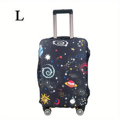Space Pattern Luggage Case Cover Elastic Protector Travel