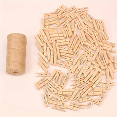 50 Meters Hemp Rope Hand-woven Diy Thin Rope Jute Retro Decorations Bundle Rope