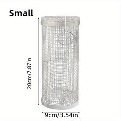 Stainless Steel Smoked Mesh Barrel for BBQ Outdoor Picnic Camping