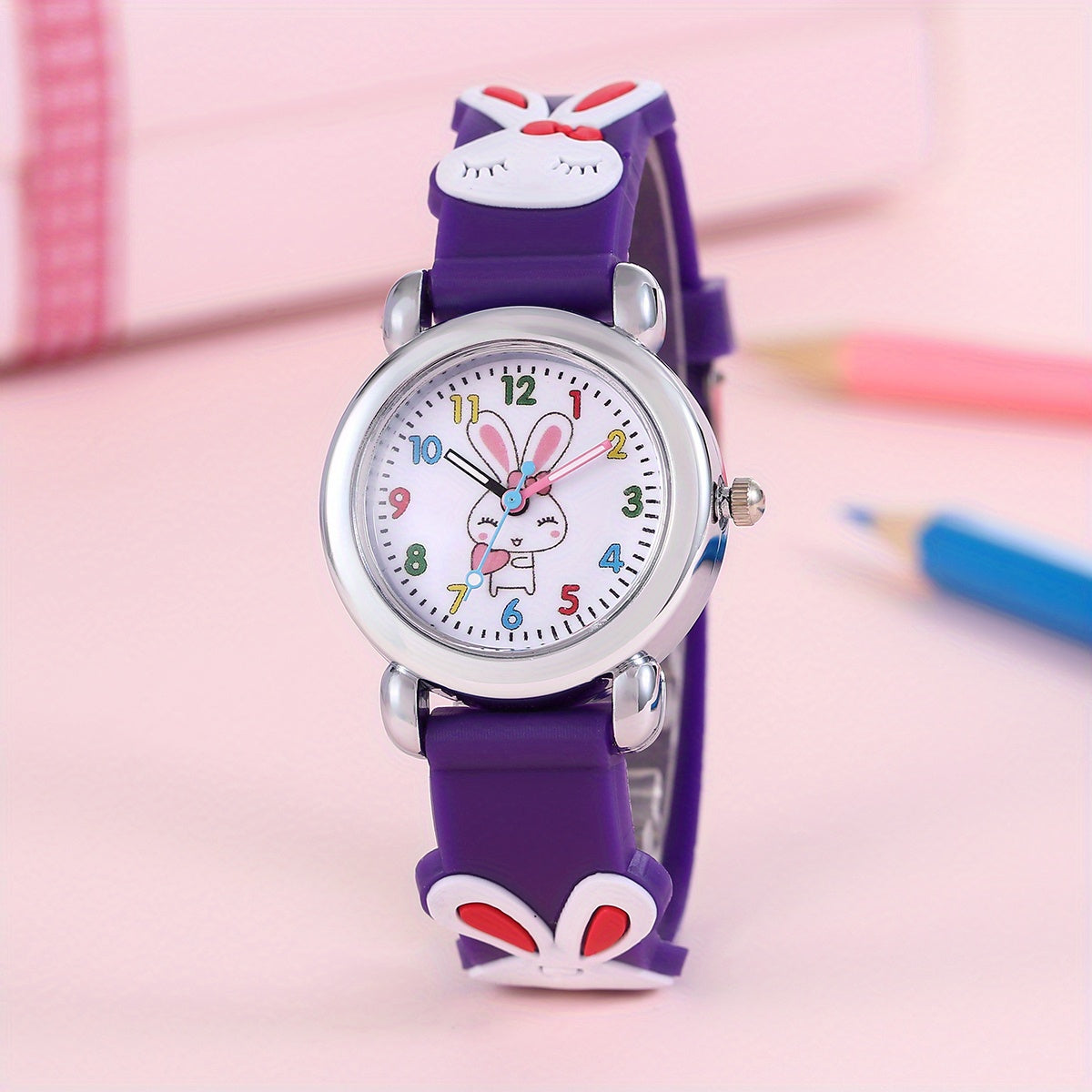 Girls Rabbit Pattern Watch Gift For Kids