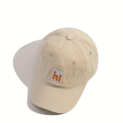 Kids Sunshade Breathable Baseball Cap with Letter Embroidery