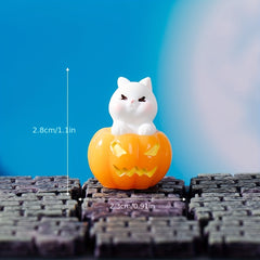 Halloween Crystal Accessory Faceless Ghost Pumpkin Resin Trinket
