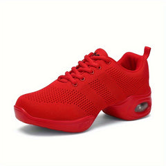 Women's Arch Support Lace-Up Dance Shoes with Air Cushion Mesh