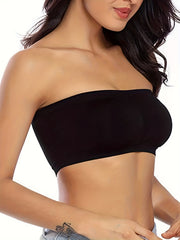 Soft Seamless Bandeau Bra Strapless Wireless Women's Lingerie
