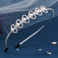 Heart Shape Rhinestone Bridal Headband for Wedding