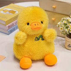 7 87in Yellow Duck and Chicken Plush Toy Soft Farm Animals Doll Funny Holiday
