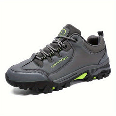 Men's Low Top Hiking Boots Comfy Non Slip Lace Up Shoes For Outdoor