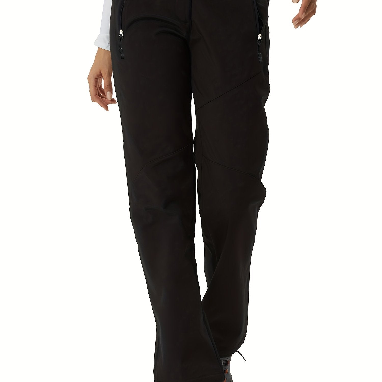 Water-Resistant Ski Pants Fleece-Lined Outdoor Sports Activewear Women's