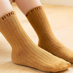 5pcs Girls Kids Breathable Crew Socks for Spring Autumn Winter